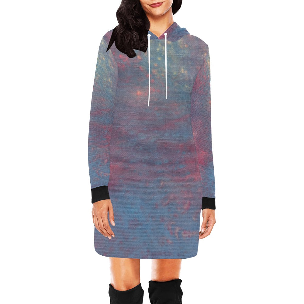 Hoodie Mini Dress Intermission Blues