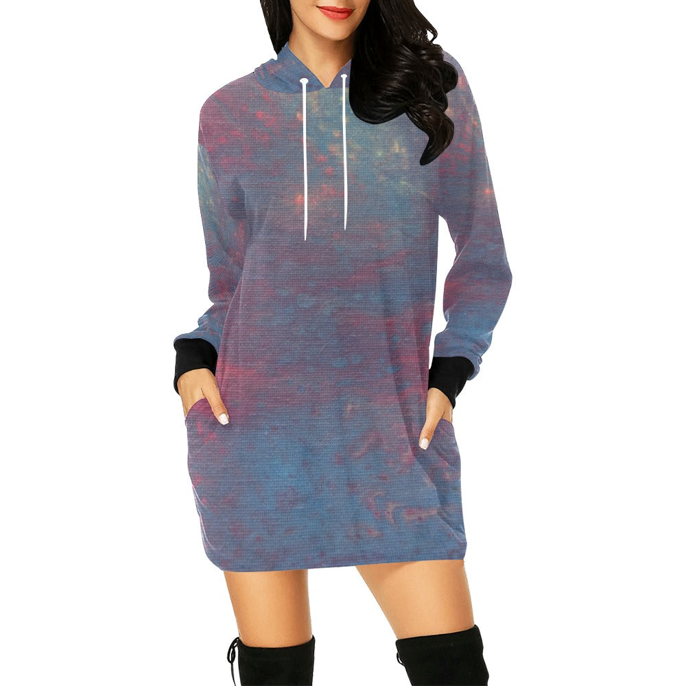 Hoodie Mini Dress Intermission Blues