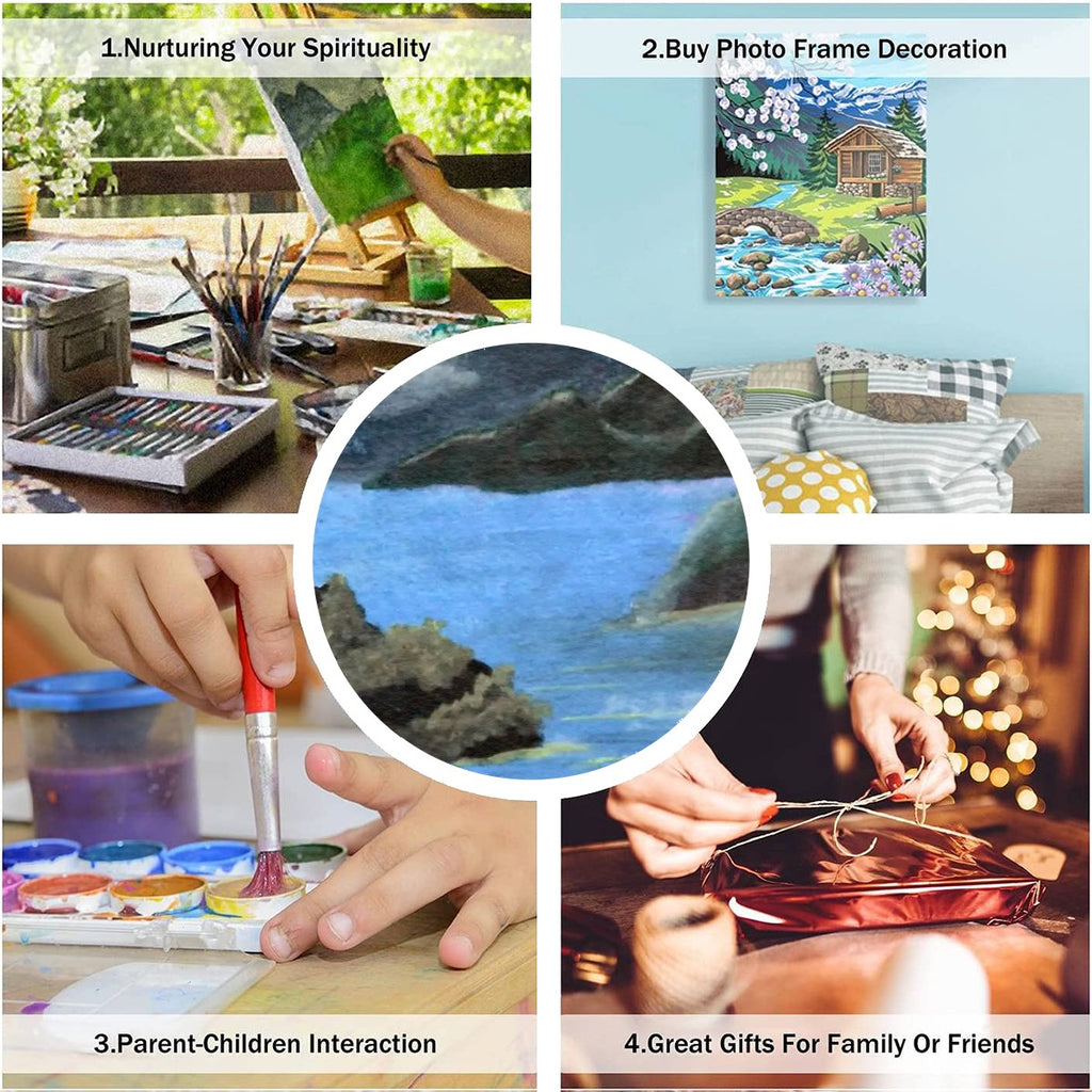 Paint by Numbers Kit Moonlit beach