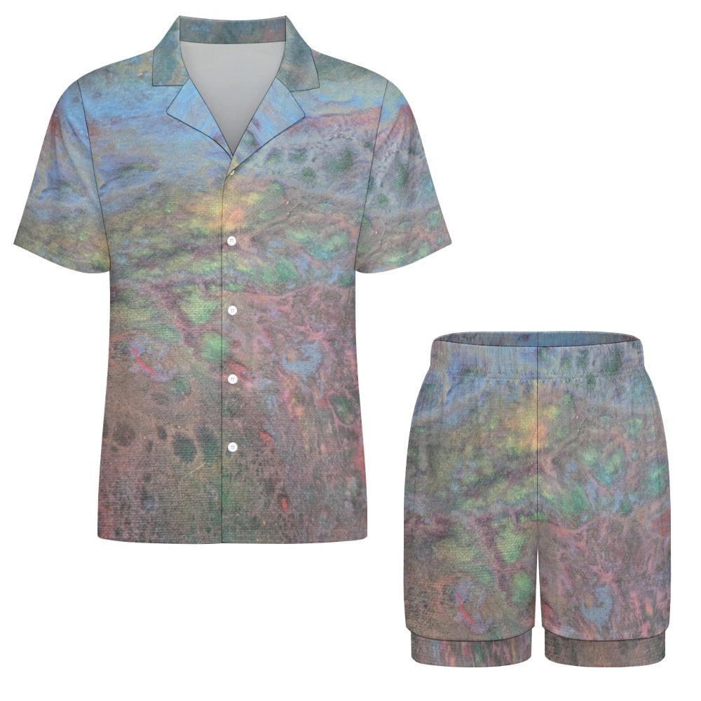 Women’s Short Sleeve Pajama Set Intermission Blues