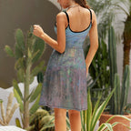 Women's Elegant Suspender Dress Intermission Blues Series