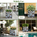 Outdoor Metal Art Planter – Artist Edition Blue Inspirations