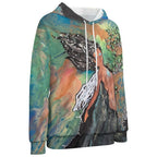 Dropped Sleeve Hoodie Blooming Into Truth