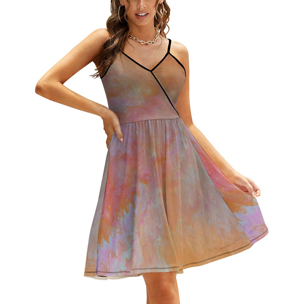 Women's Elegant Suspender Dress Standing Ovation Series
