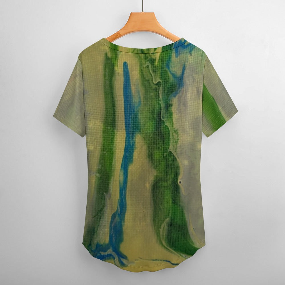 Women’s Printed V-Neck Tee Standing Ovation Series