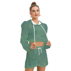 Spring Current Fleece Hoodie + Shorts Set