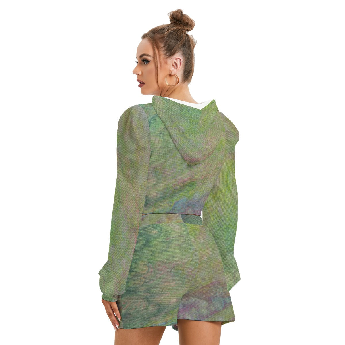 Electric Meadow Fleece Hoodie + Shorts Set