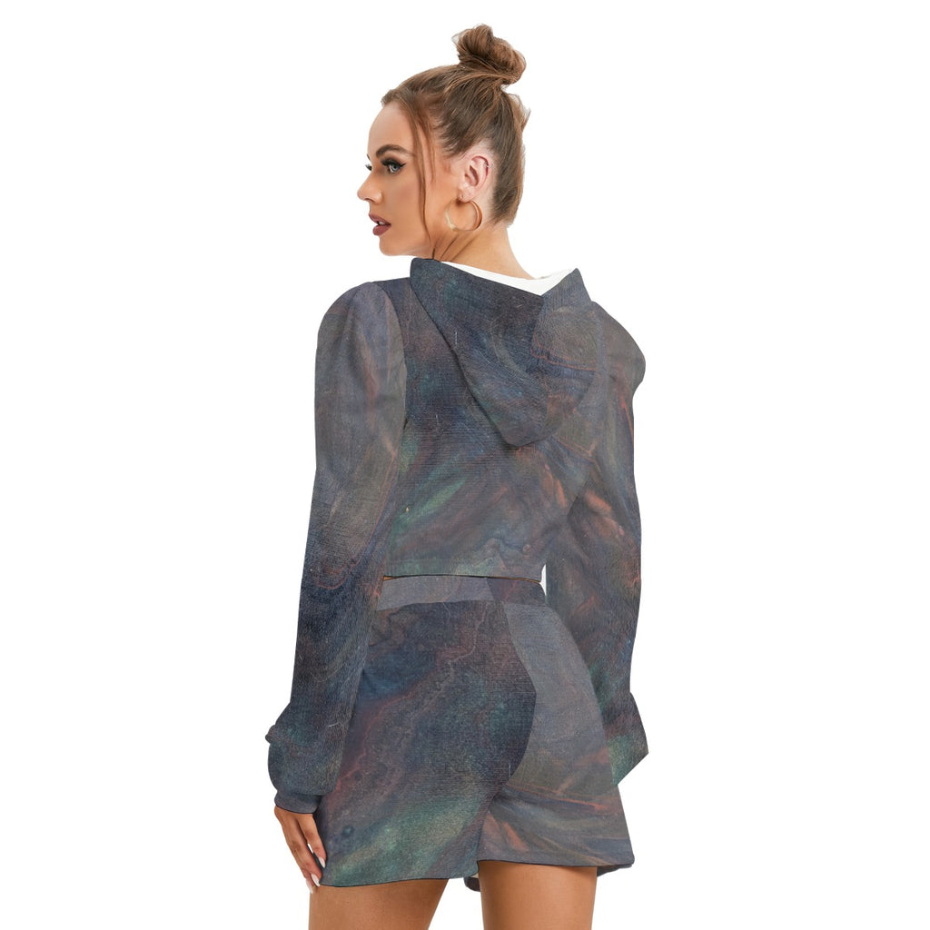 After the Current Fleece Hoodie + Shorts Set