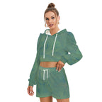 Spring Current Fleece Hoodie + Shorts Set