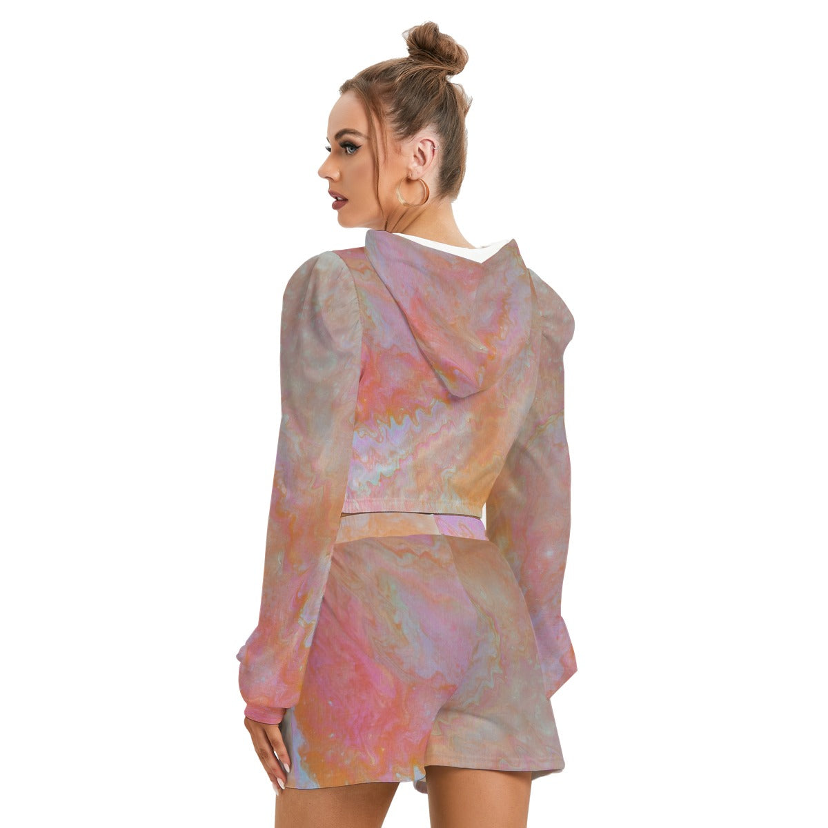 Afterlight Bloom Fleece Hoodie + Shorts Set