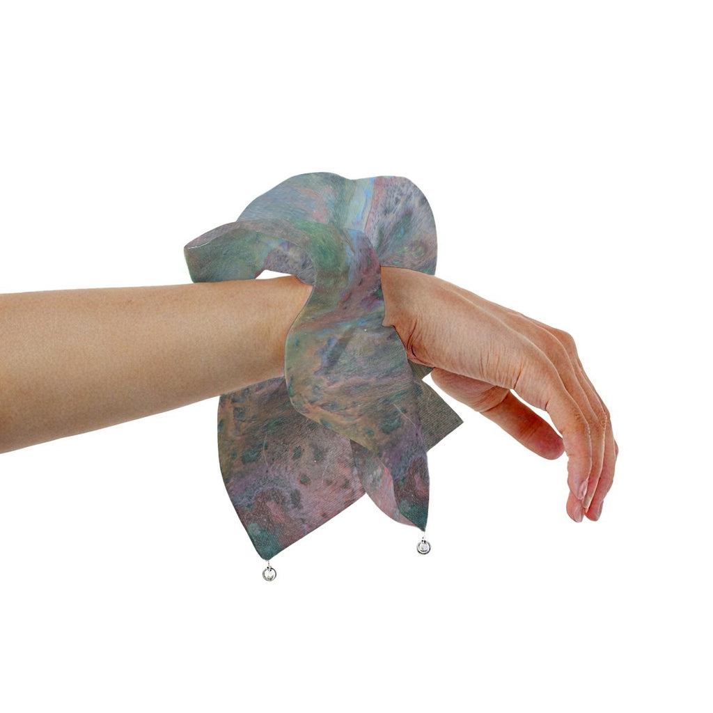 Midnight Bloom Satin Pearl Hair Tie