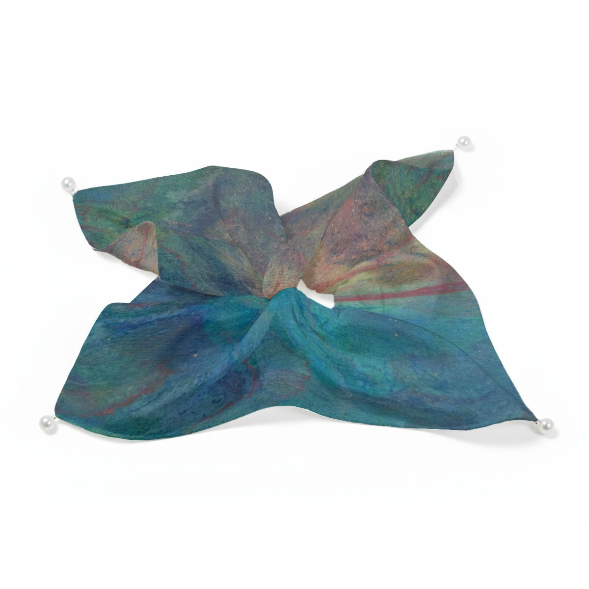 Cathedral Deep Satin Pearl Hair Tie