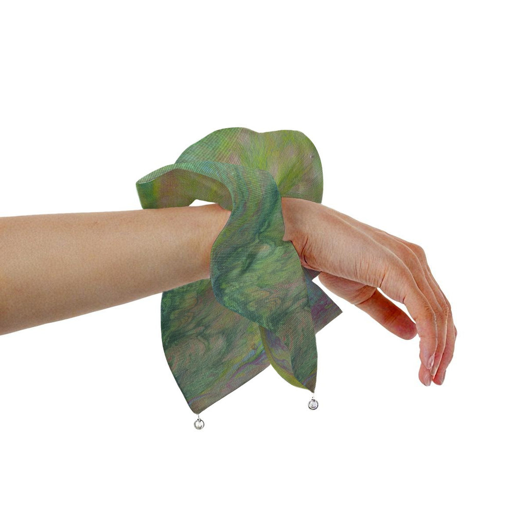 Electric Meadow Satin Pearl Hair Tie