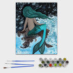 Paint by Numbers Kit Musing Mermaid