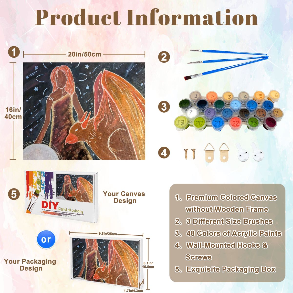 Paint by Numbers Kit Giffin and Goddess