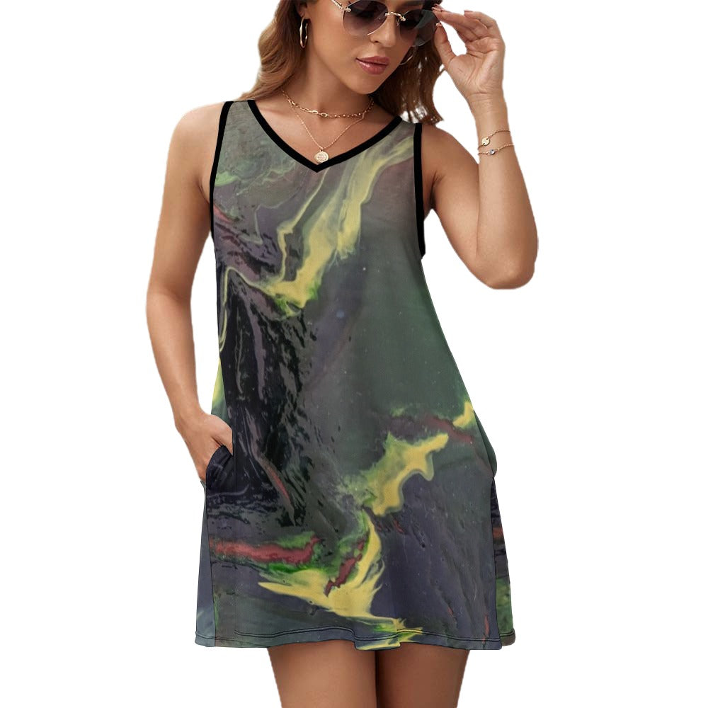 Pocket Tank Top Dress Intermission Blues Series