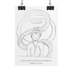 Meditation Warrior #AddYourColors Posters