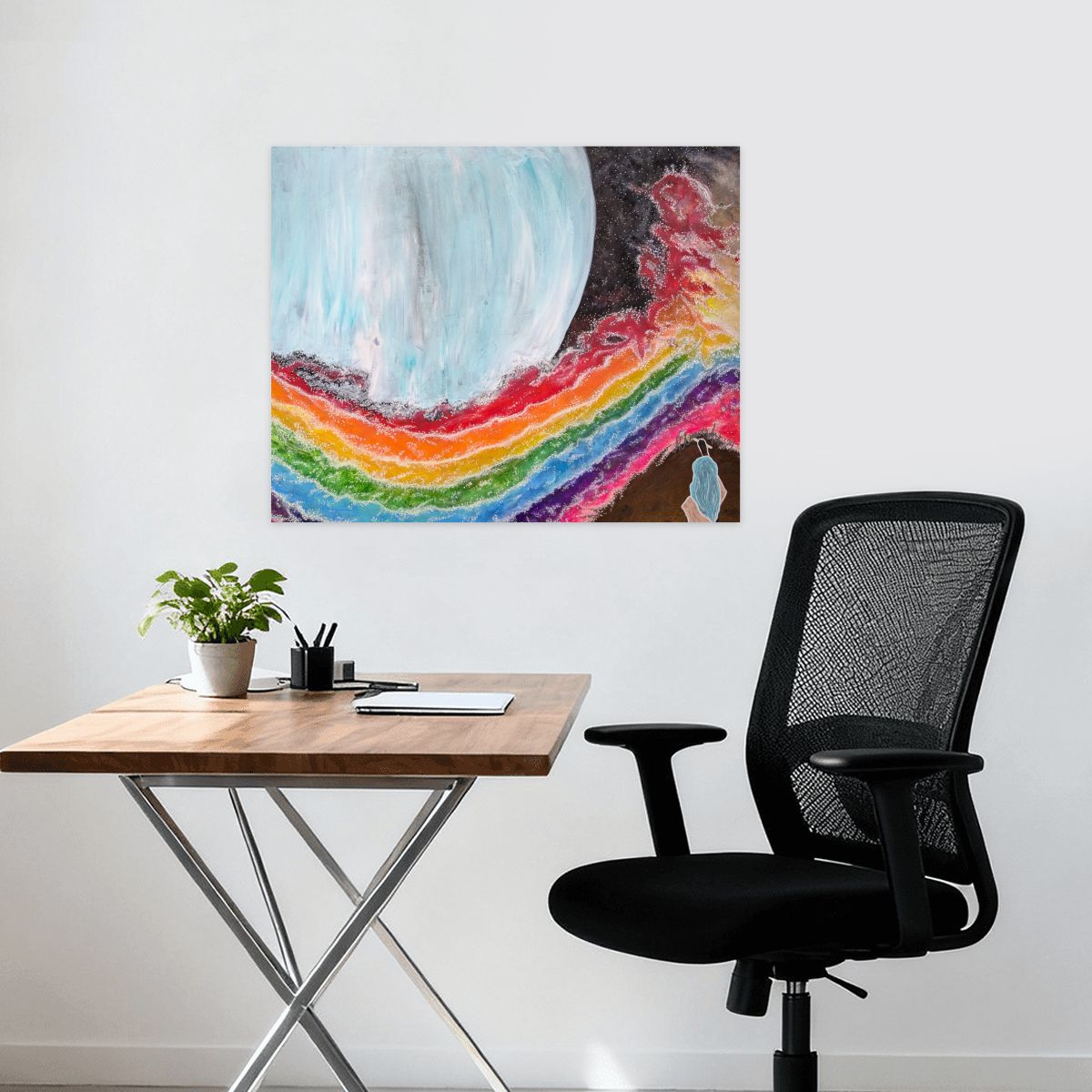 Paint by Numbers Kit Silent Rainbow