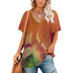 Women’s Printed V-Neck Tee Standing Ovation Series