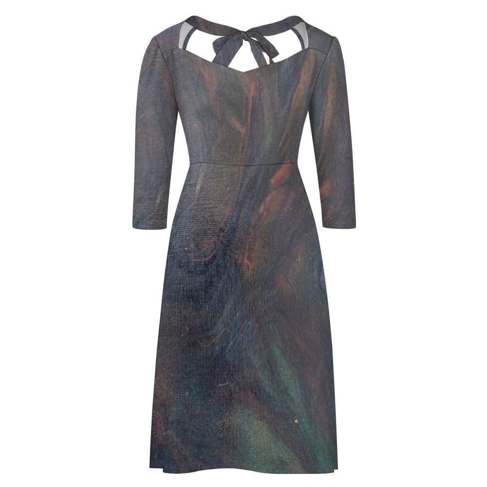 Sweetheart Knot Flare Dress Intermission Blues Series
