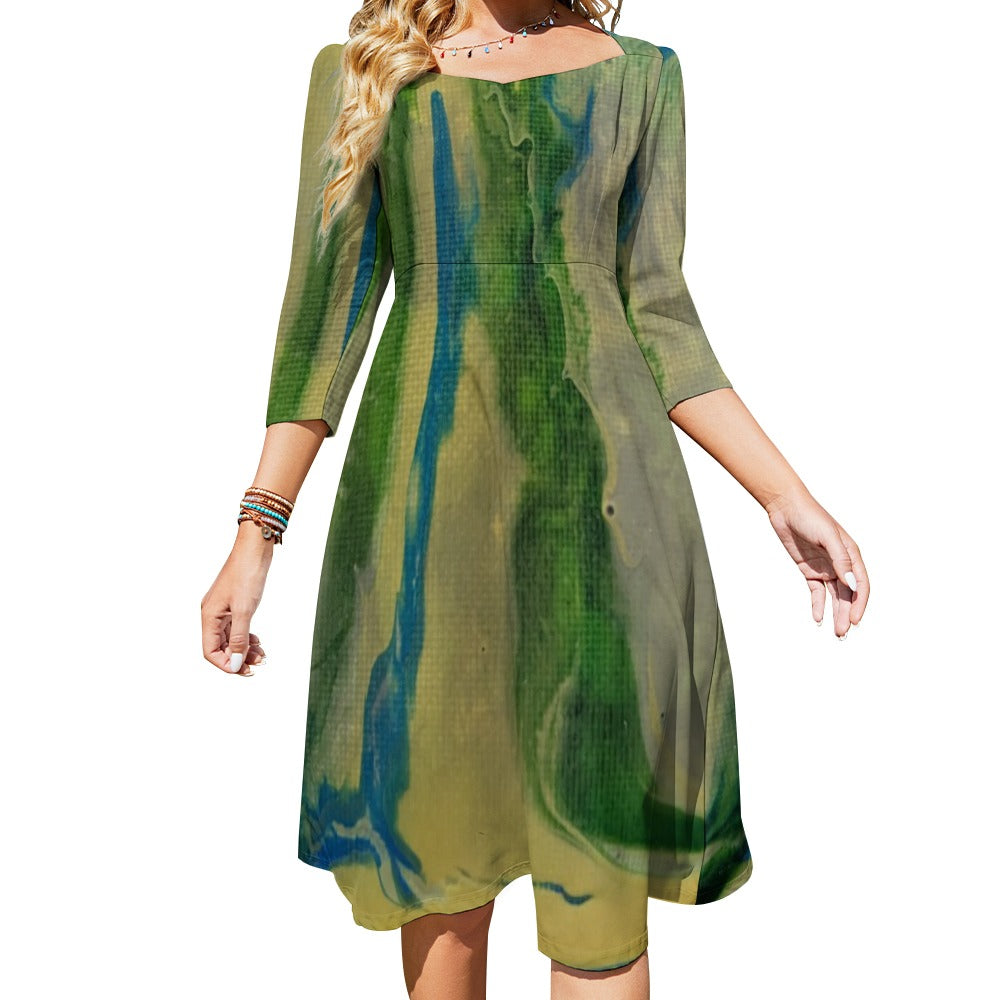 Sweetheart Knot Flare Dress Standing Ovation Series