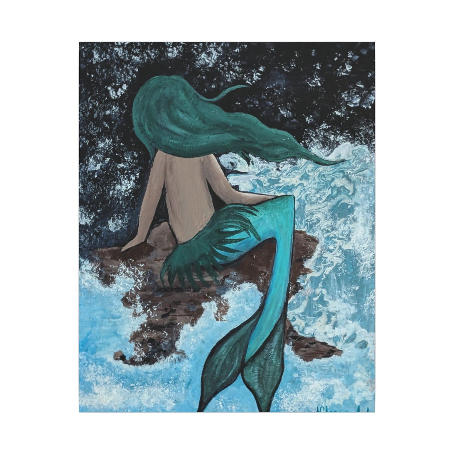 Mermaid Musing Canvas Print