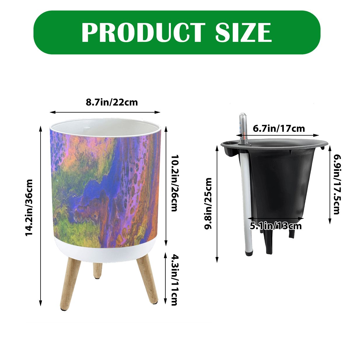 Statement Planter with Legs Rendezvous