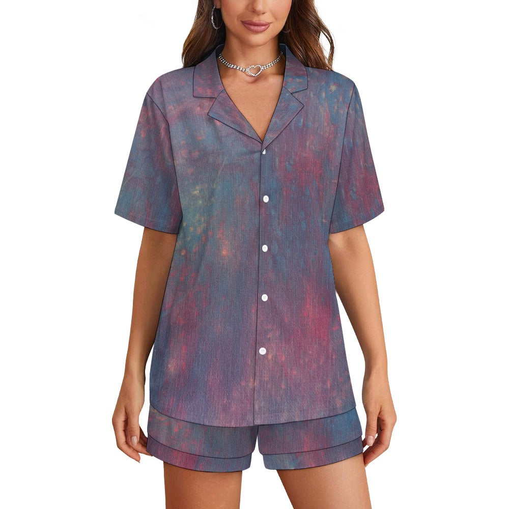 Women’s Short Sleeve Pajama Set Intermission Blues