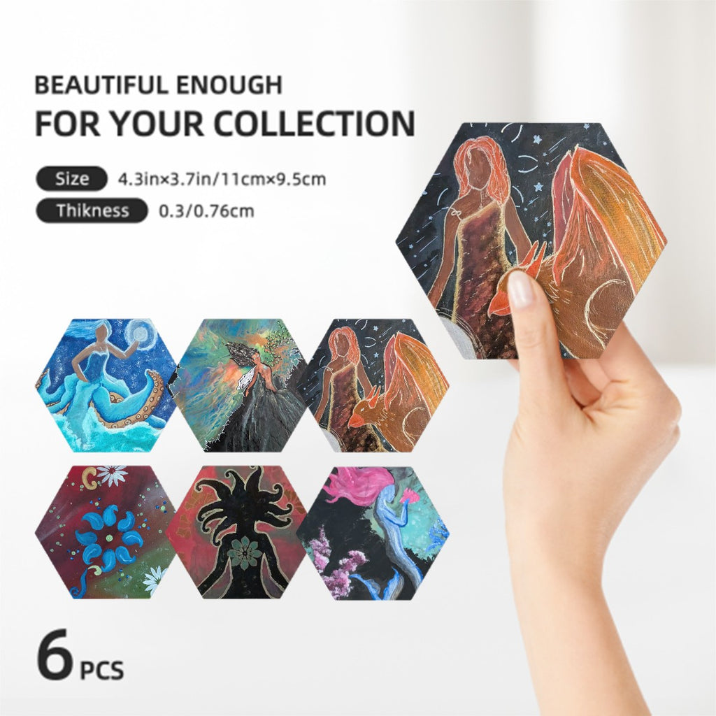 Goddess I Know Ceramic Coasters Set