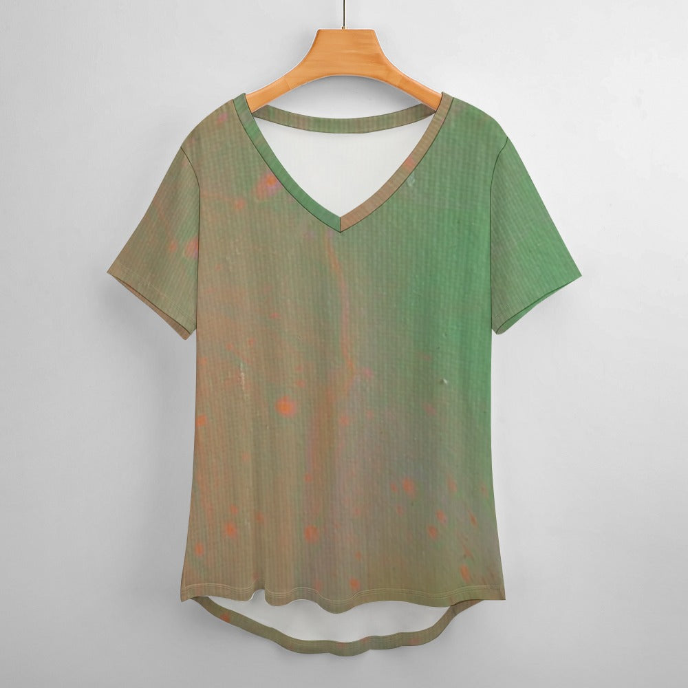 Women’s Printed V-Neck Tee Standing Ovation Series