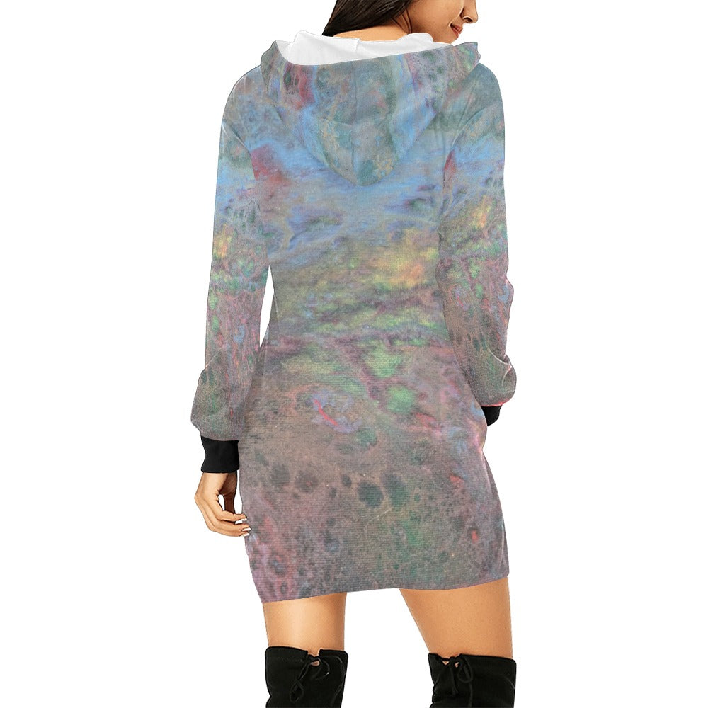 Hoodie Mini Dress Intermission Blues