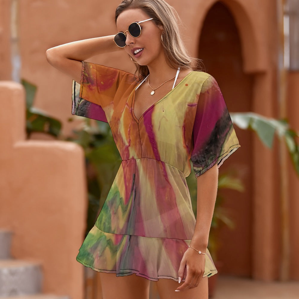 Ladies Thin Short Sleeve Cover-Up Dress Standing Ovation Series
