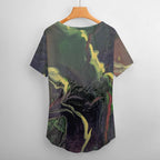 Women’s Printed V-Neck Tee Intermission Blues