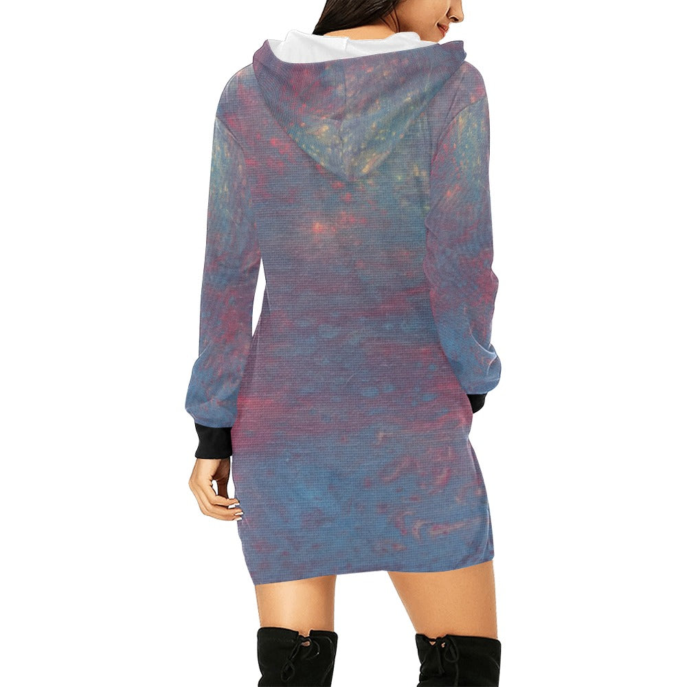 Hoodie Mini Dress Intermission Blues