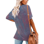 Women’s Printed V-Neck Tee Intermission Blues