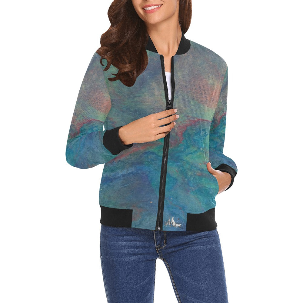 Ladie's Bomber Jacket Intermission Blues Series
