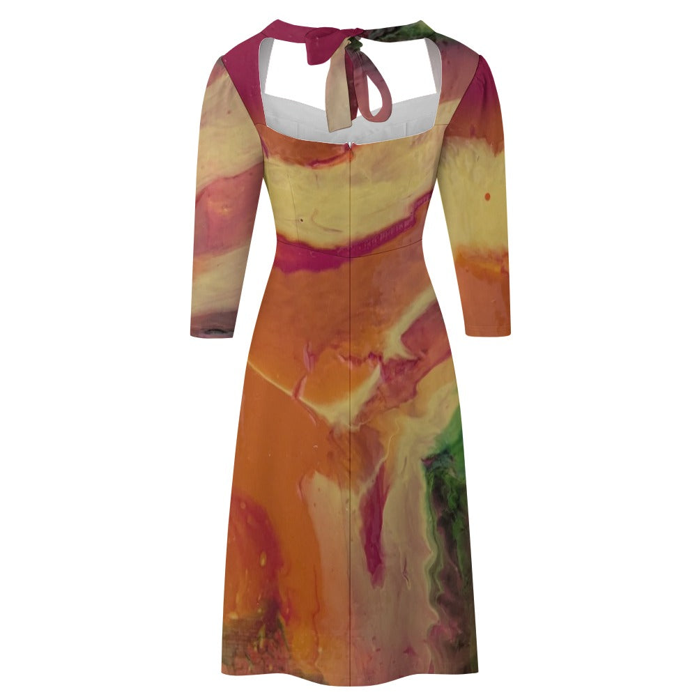 Sweetheart Knot Flare Dress Standing Ovation Series