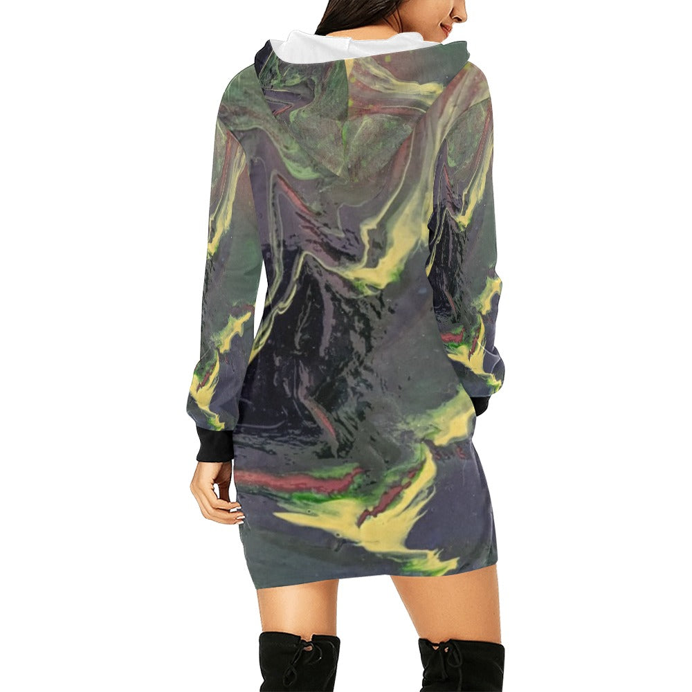 Hoodie Mini Dress Intermission Blues