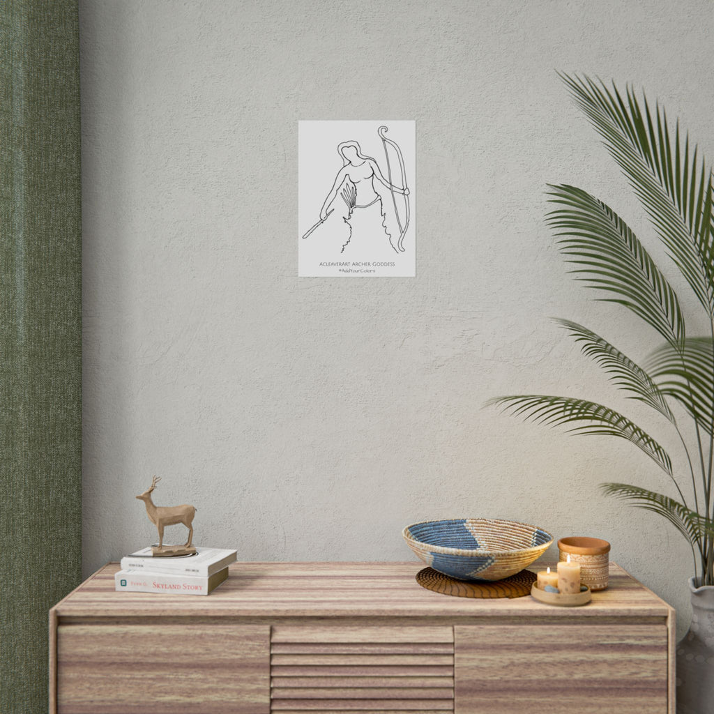 Archer Goddess #AddYourColors Posters