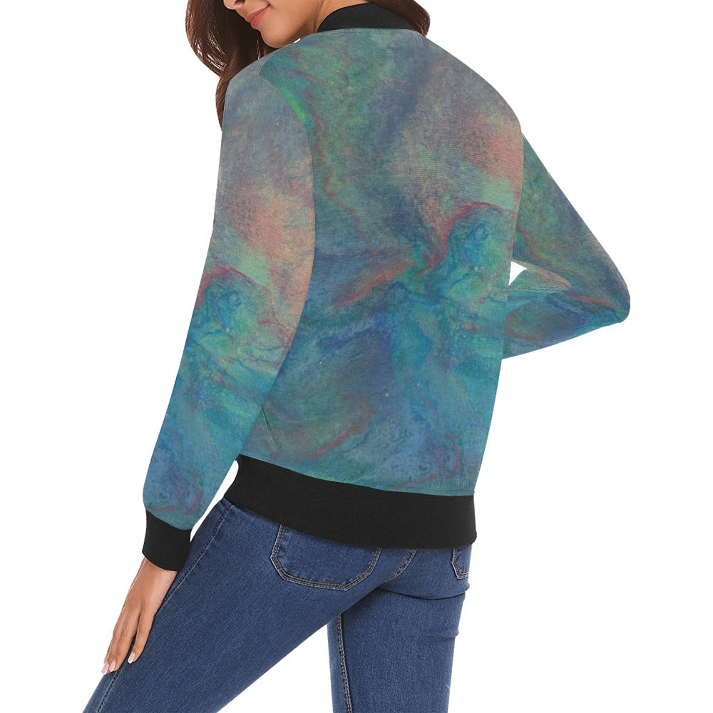 Ladie's Bomber Jacket Intermission Blues Series