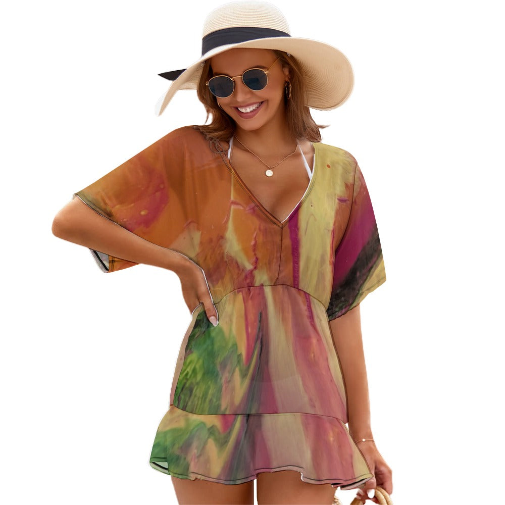 Ladies Thin Short Sleeve Cover-Up Dress Standing Ovation Series