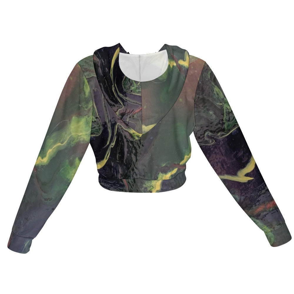 Women’s Cropped Zip Jacket Intermission Blues