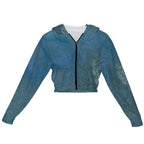Women’s Cropped Zip Jacket Intermission Blues