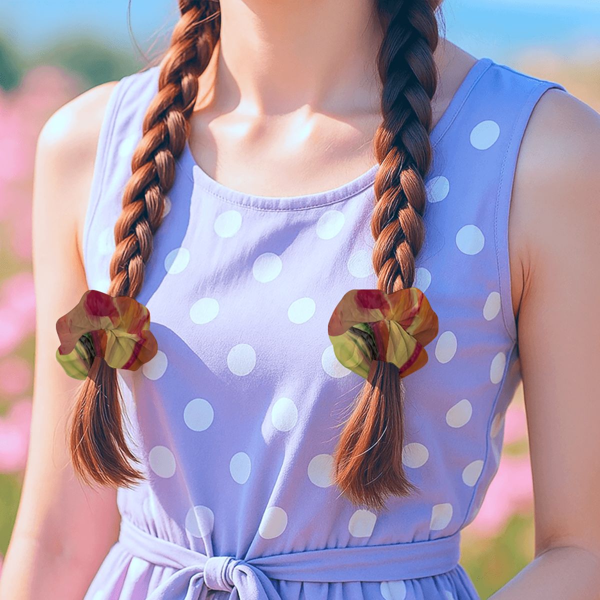 6 Pack Hair Scrunchies
