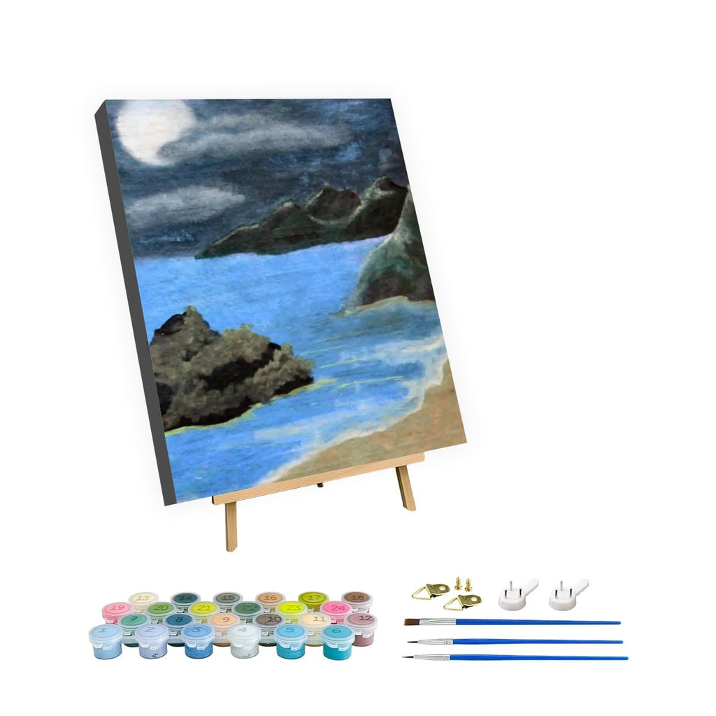 Paint by Numbers Kit Moonlit beach
