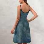 Women's Elegant Suspender Dress Intermission Blues Series