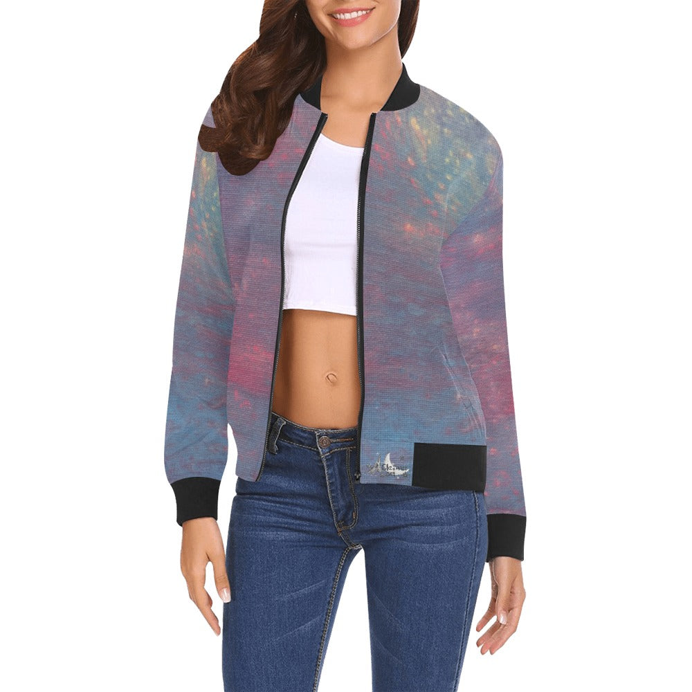 Ladie's Bomber Jacket Intermission Blues Series