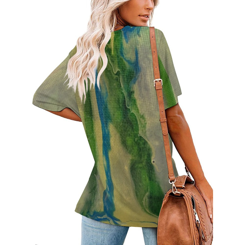 Women’s Printed V-Neck Tee Standing Ovation Series