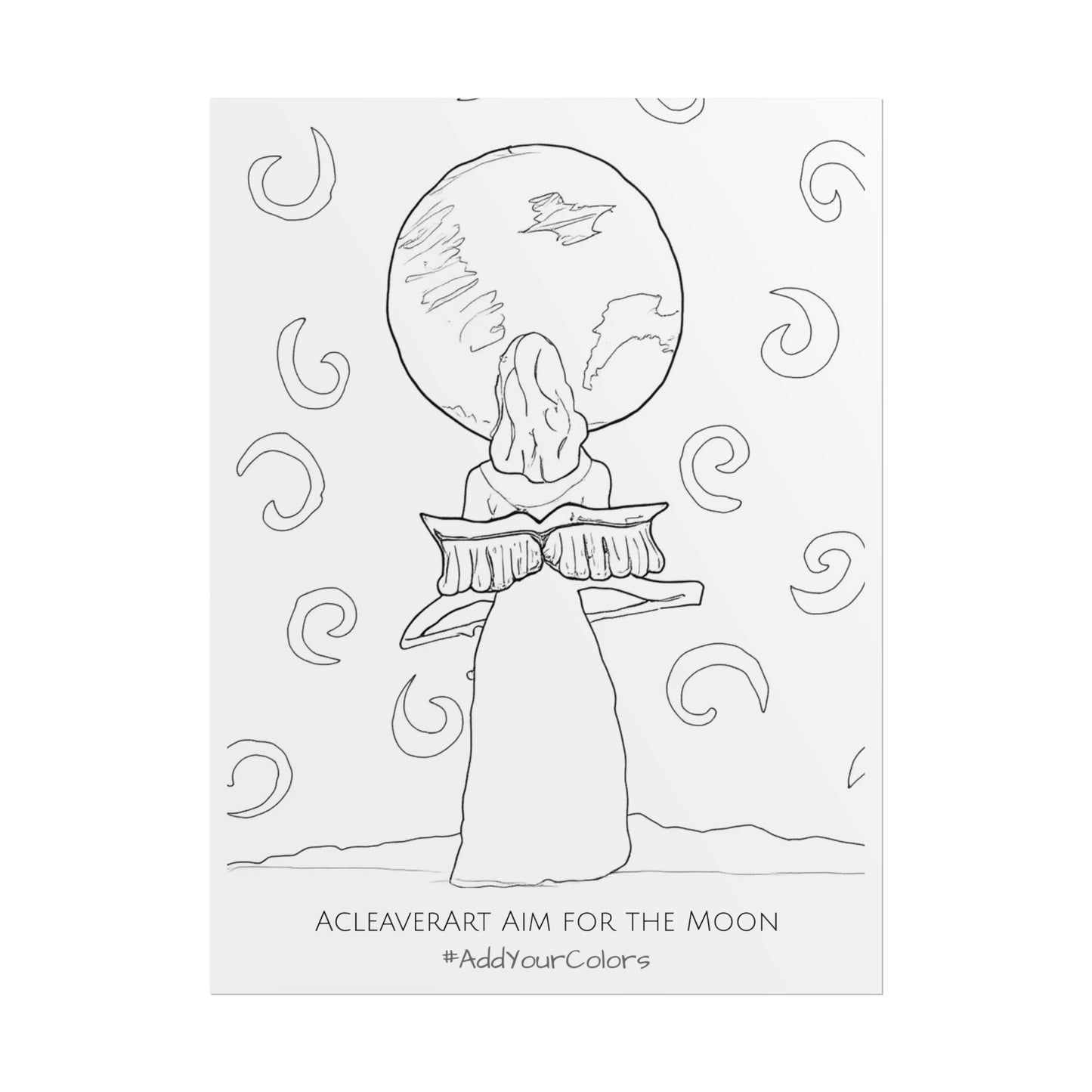 Aim for the Moon #AddYourColors Posters