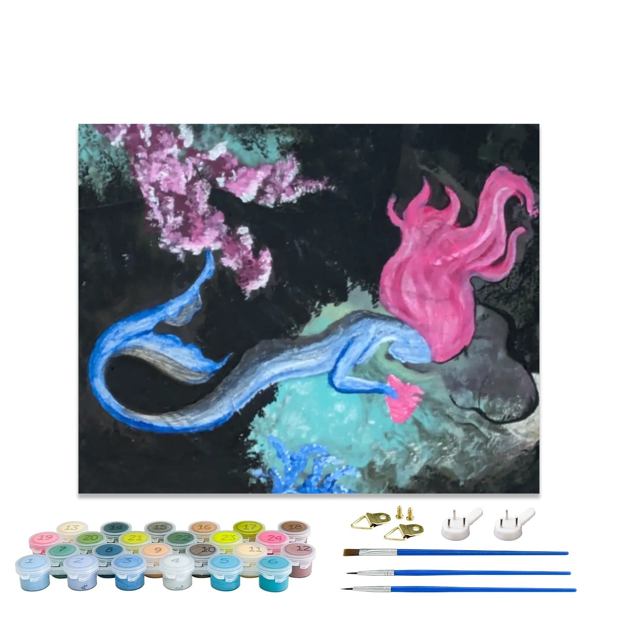 Paint by Numbers Kit Mermaid Cove